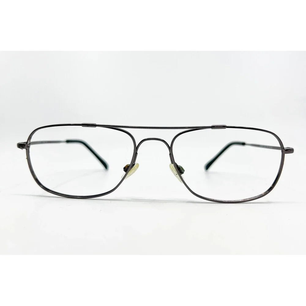 Unbranded Eyeglass Frames Mens Dark Pewter Aviator 2539A 033 57-18-145